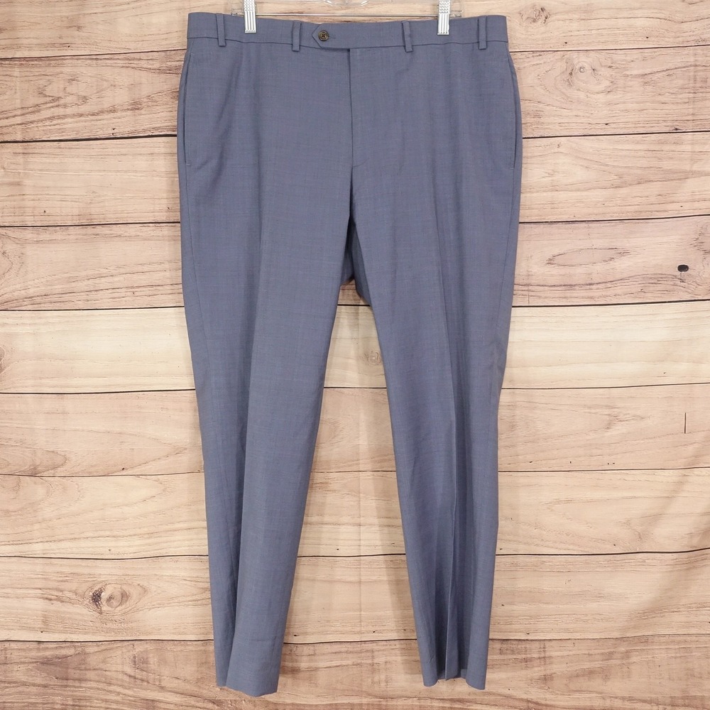 Lauren Ralph Lauren Dress Pants Mens 39x29 Gray Classic Fit Flat Front